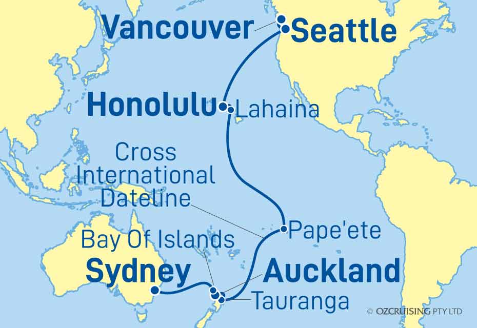 27 Night Vancouver to Sydney Cruise on the Royal Princess PC231336