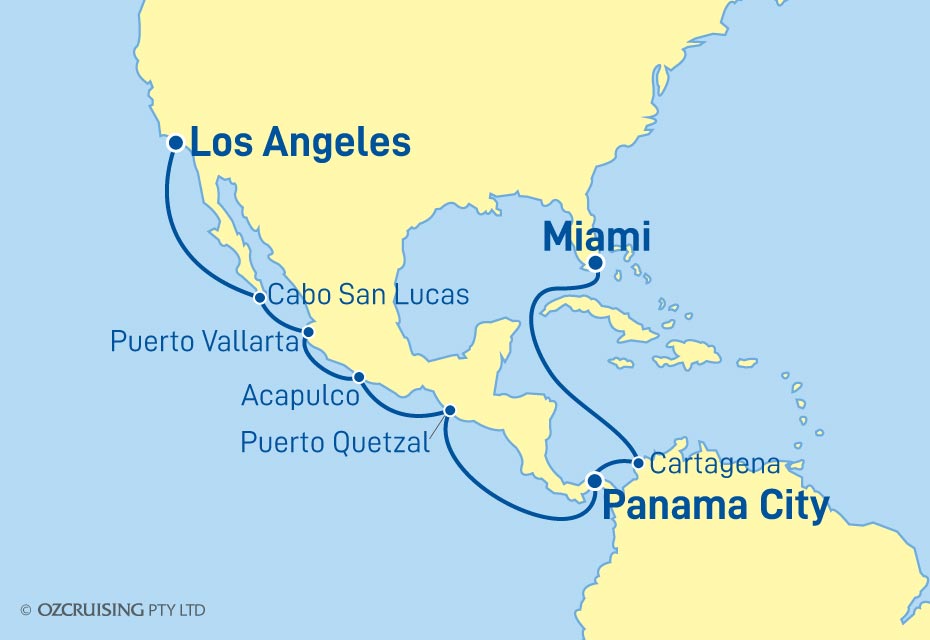 15 Night Los Angeles to Miami Cruise on the Norwegian Bliss - NC22-BLS