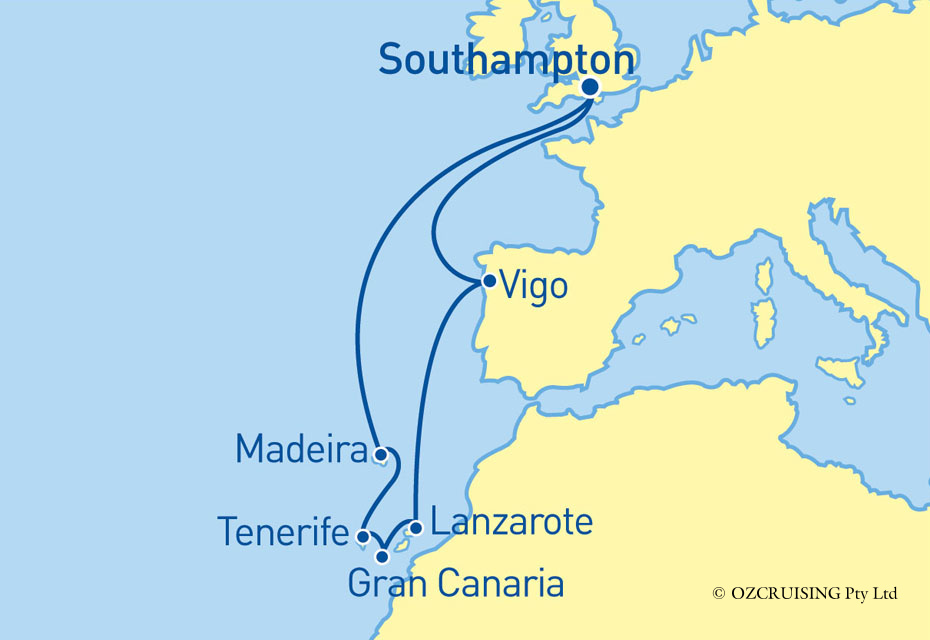Anthem Of The Seas Portugal, Canary Islands and Spain - Cruises.com.au