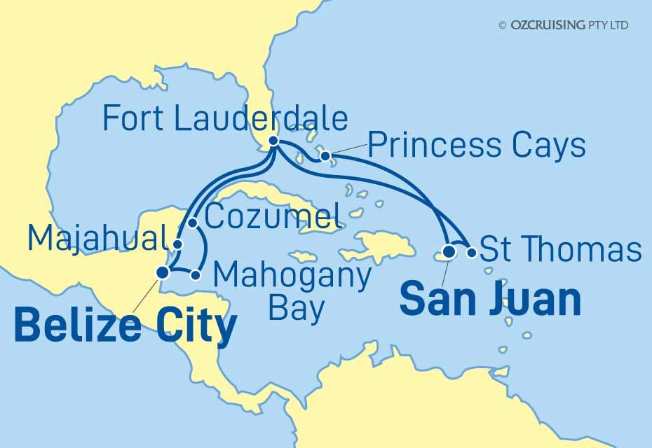 14 Night Caribbean & Princess Cays Cruise on the Enchanted Princess ...