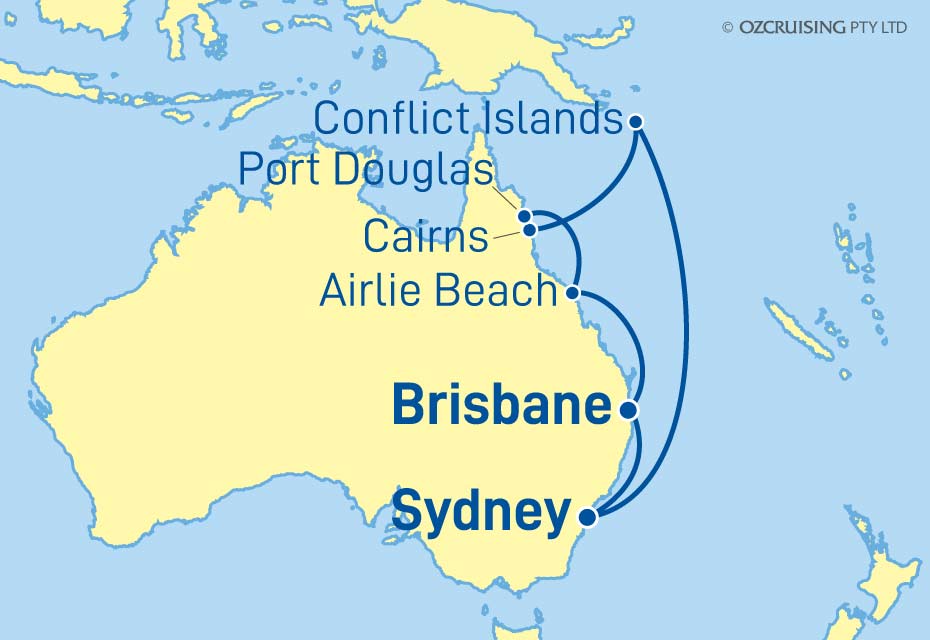 Coral Princess Queensland and PNG - Cruises.com.au