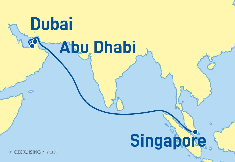 Queen Victoria Singapore to Dubai - Cruises.com.au