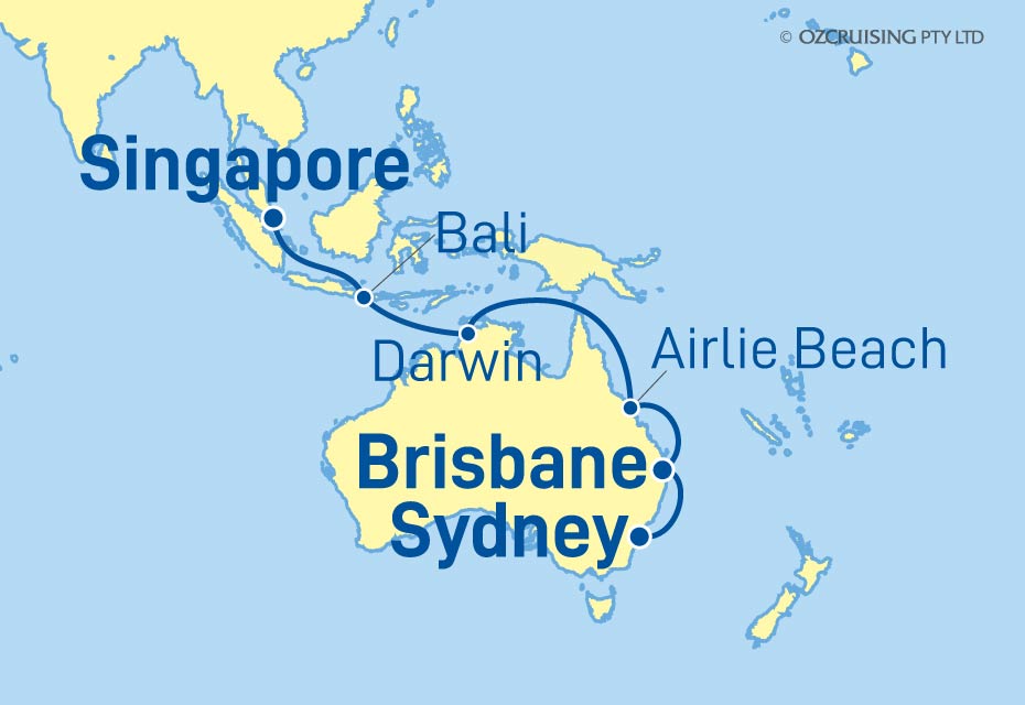 Queen Mary 2 Singapore to Sydney - Ozcruising.com.au