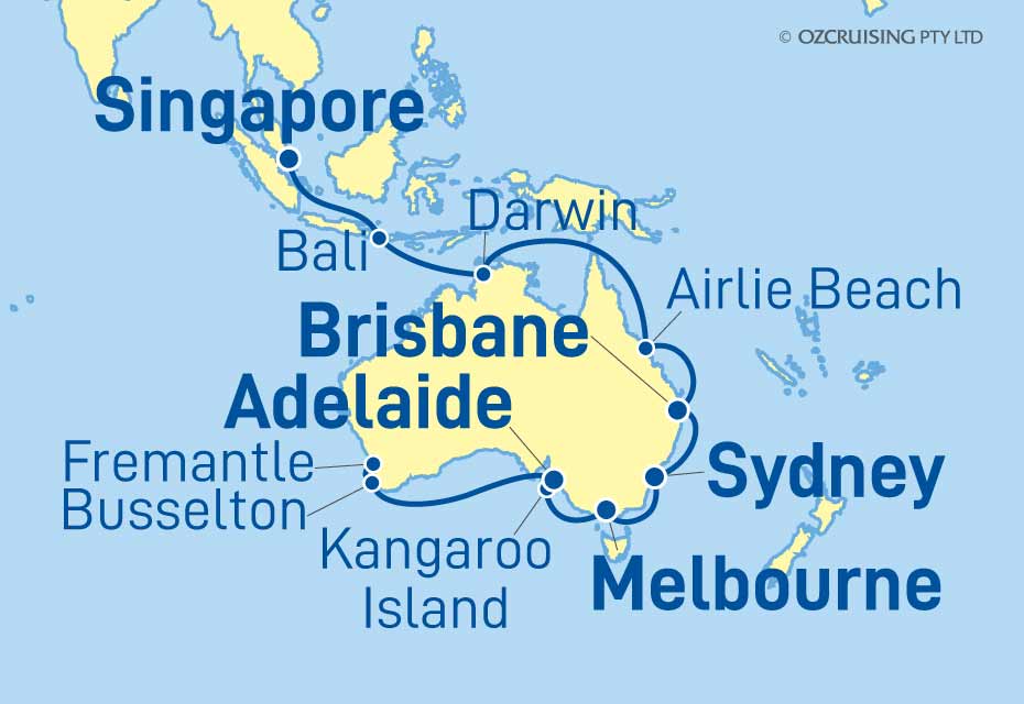 Queen Mary 2 Singapore to Fremantle - Ozcruising.com.au