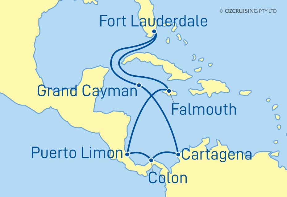 Caribbean Princess Panama & Western Caribbean - Cruises.com.au
