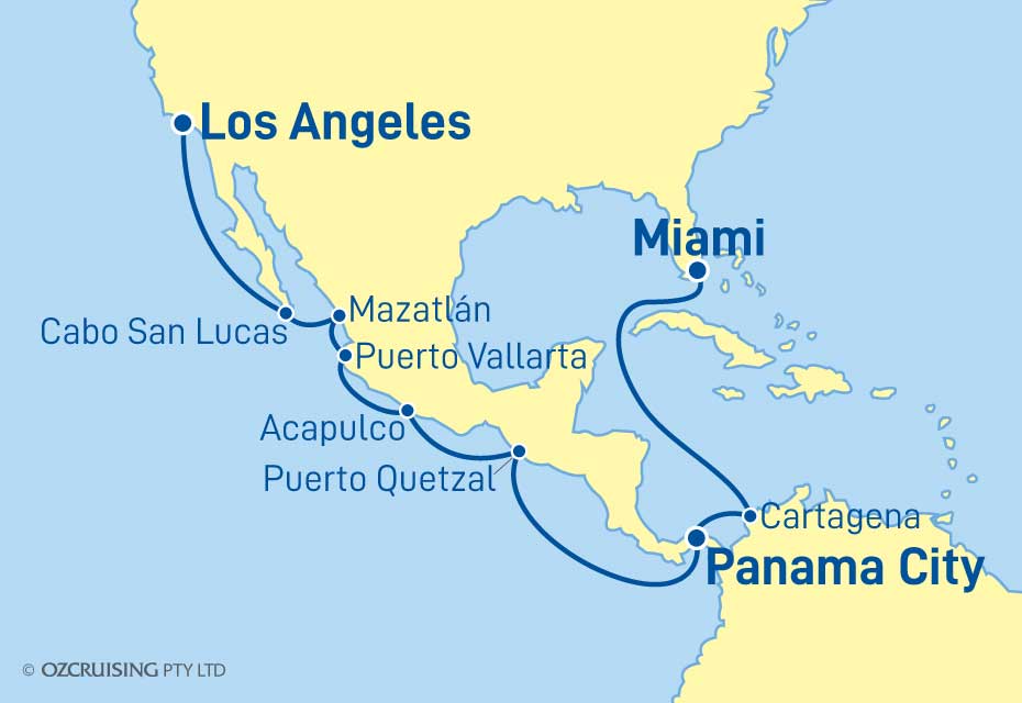 Norwegian Joy Miami to Los Angeles - Cruises.com.au