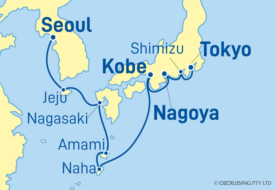 10 Night Tokyo to Seoul (Inchon) Cruise on the Norwegian Jewel - NC24 ...