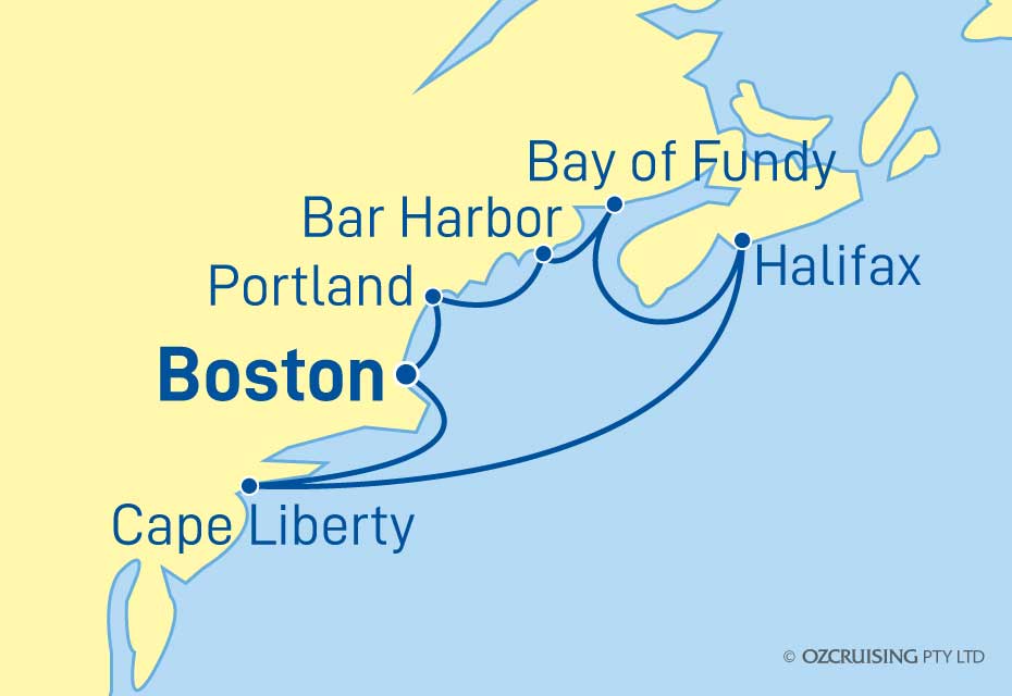 Adventure Of The Seas New England - Cruises.com.au