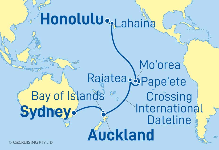 17 Night Sydney to Honolulu Cruise on the Celebrity Edge CC24