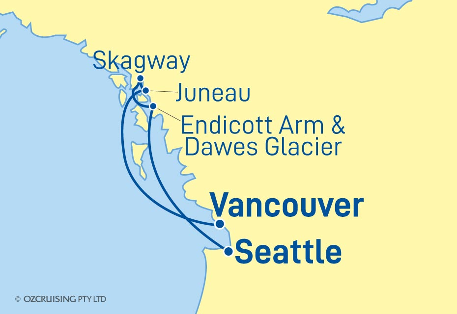 Celebrity Edge Vancouver to Seattle - Ozcruising.com.au