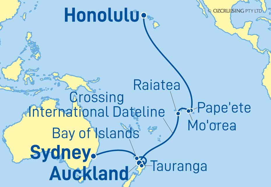 19 Night Honolulu to Sydney Cruise on the Celebrity Edge CC24