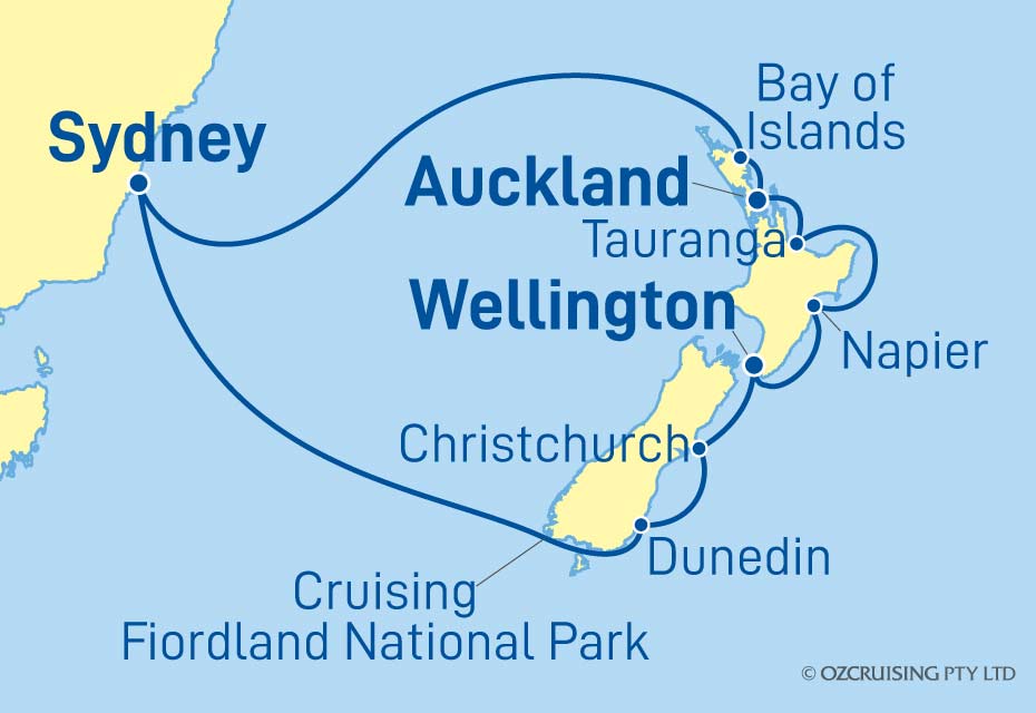Pacific Adventure New Zealand - Ozcruising.com.au