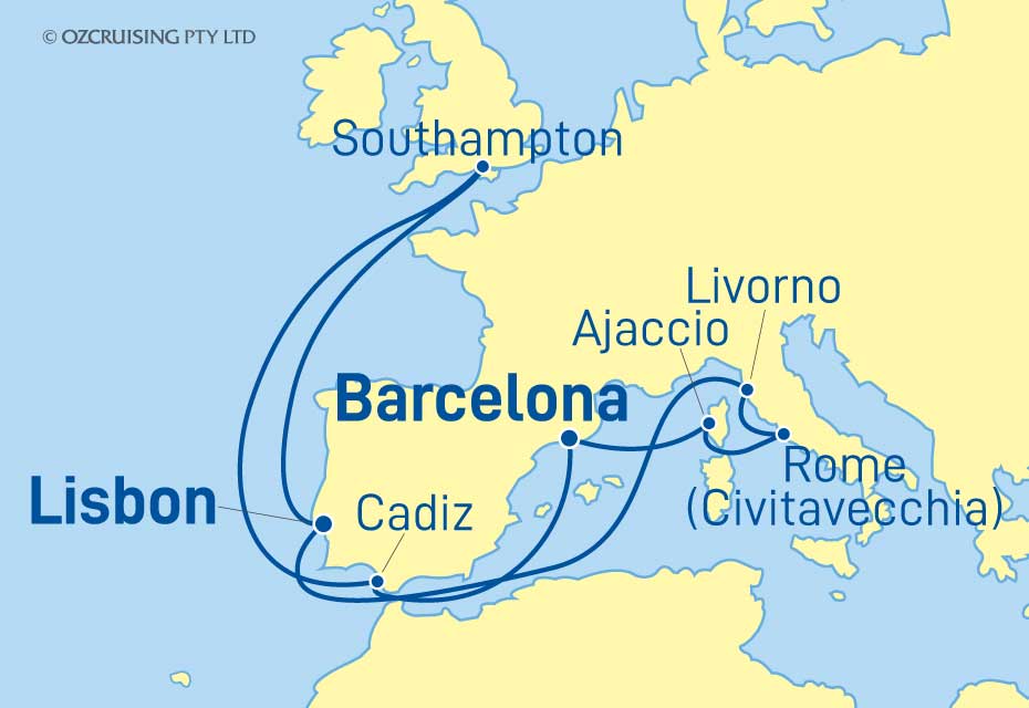 Queen Anne Spain, France & Italy - Cruises.com.au