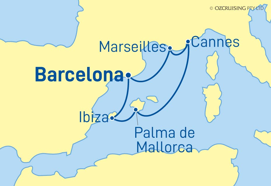 7 night cruises from spain