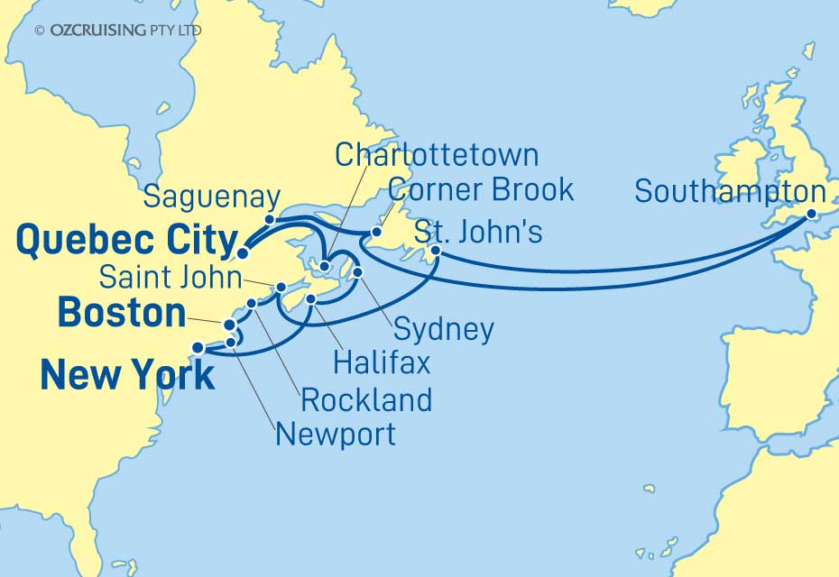 31 Night New York & New England Cruise on the Sky Princess PC24Y428