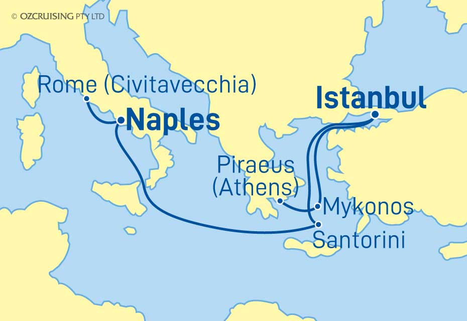 Sun Princess Rome to Athens - Cruises.com.au