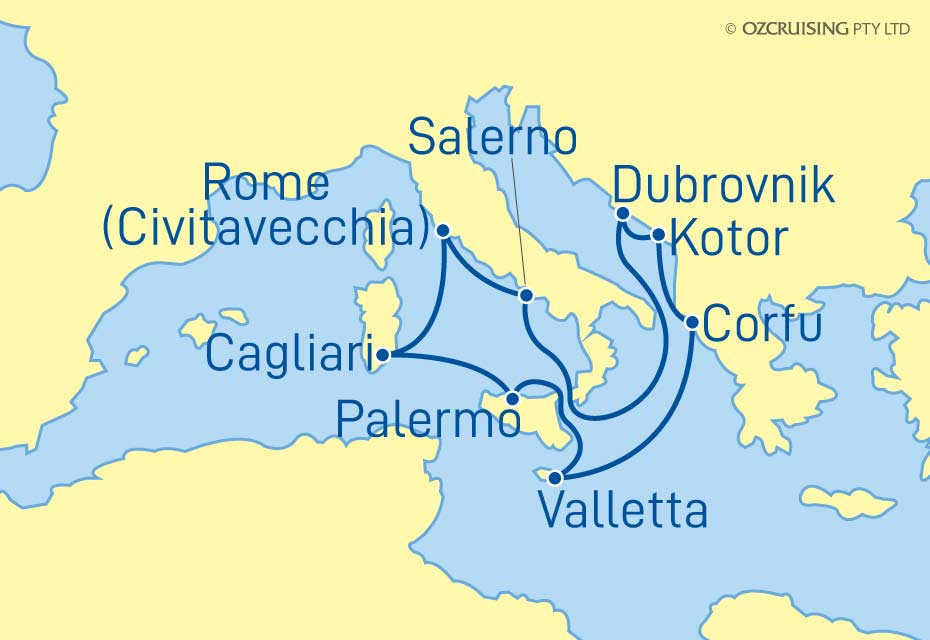 Island Princess Italy, Malta, Croatia & Montenegro - Ozcruising.com.au