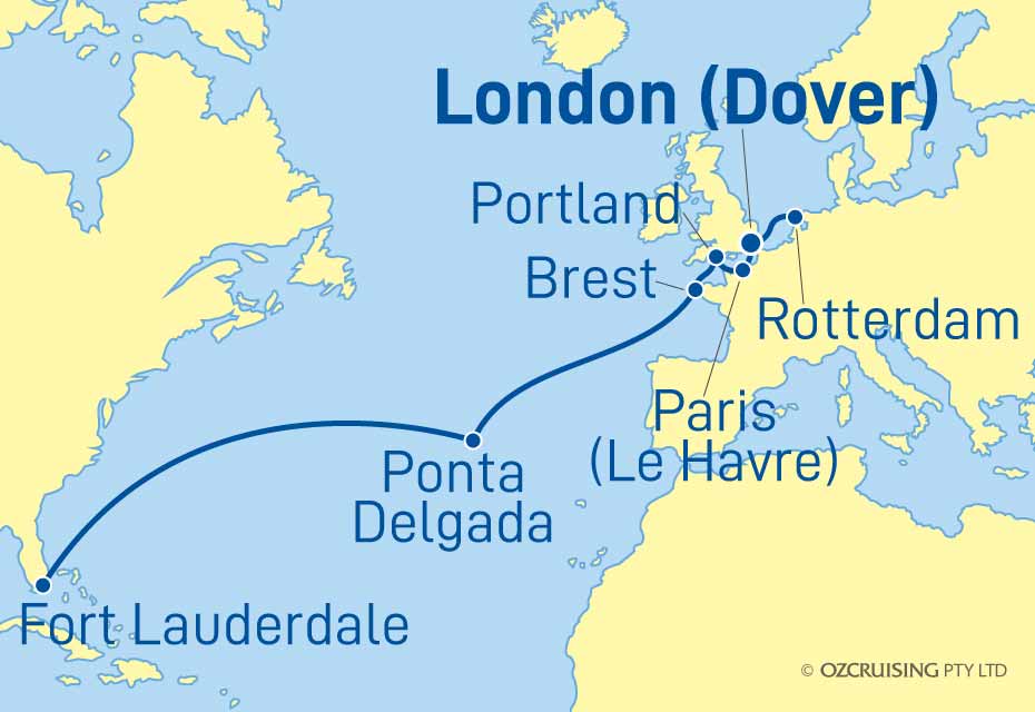 ms Rotterdam Fort Lauderdale to Rotterdam - Cruises.com.au