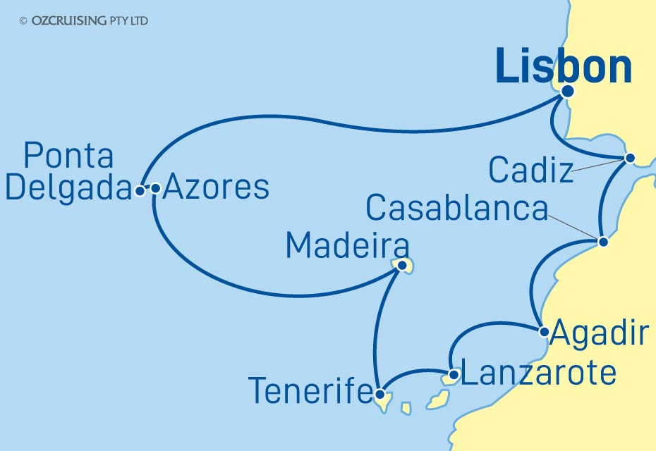 11 Night Canary Islands & Morocco Cruise on the Norwegian Sky NC25