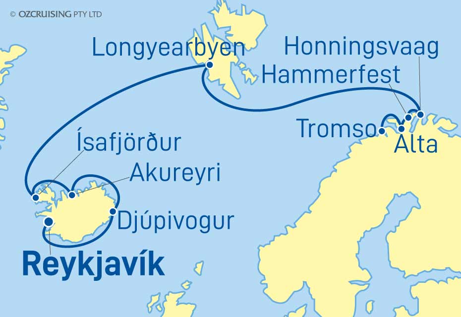 11 Night Iceland & Norway Cruise on the Norwegian Star NC25STA