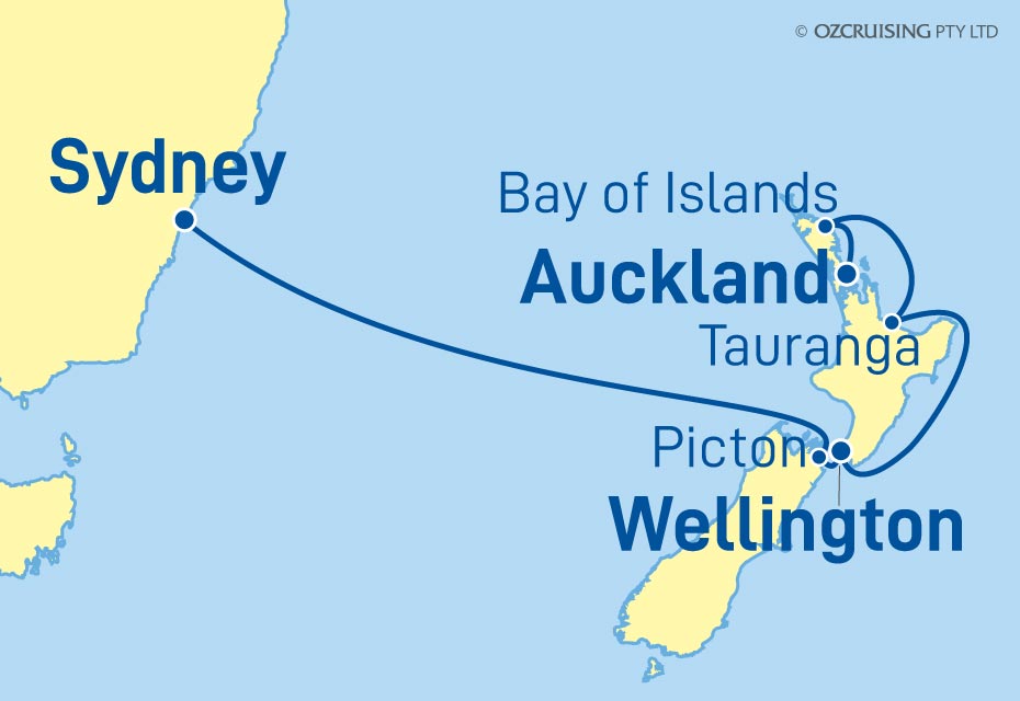Majestic Princess Sydney to Auckland - Ozcruising.com.au