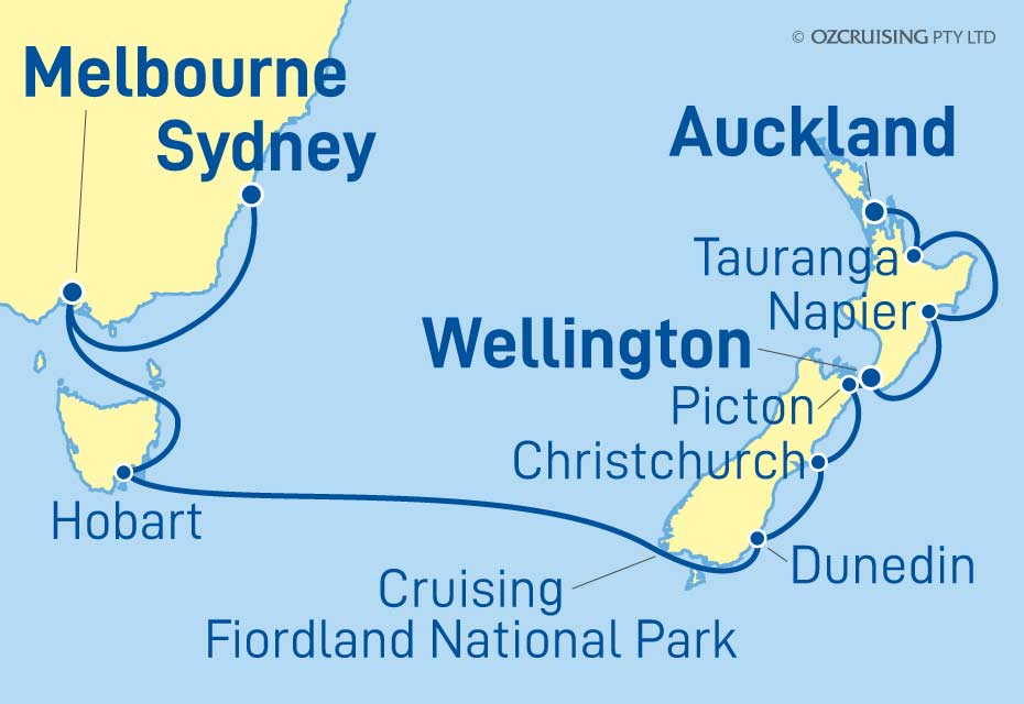 ms Westerdam Auckland to Sydney - Ozcruising.com.au