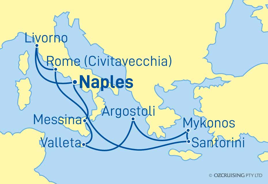 9 Night Greece, Malta & Italy Cruise on the Norwegian Breakaway NC23