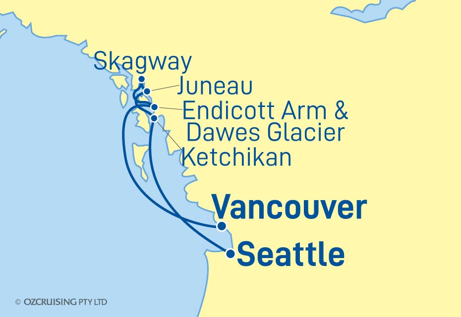 Celebrity Edge Seattle to Vancouver - Ozcruising.com.au