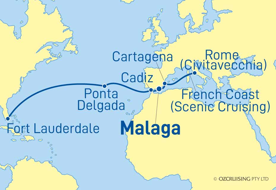 Nieuw Statendam Rome (Civitavecchia) to Fort Lauderdale - Ozcruising.com.au