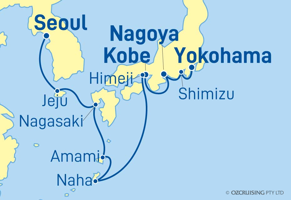 Norwegian Spirit Yokohama to Seoul (Inchon) - Ozcruising.com.au