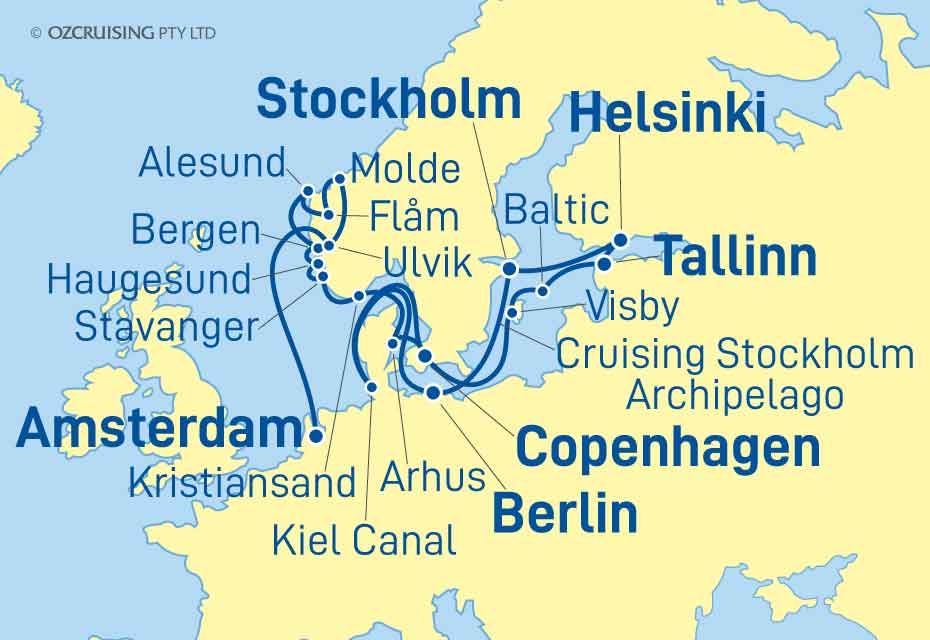 21 Night Norway & Baltic Cruise on the Nieuw Statendam HA23J345A.2