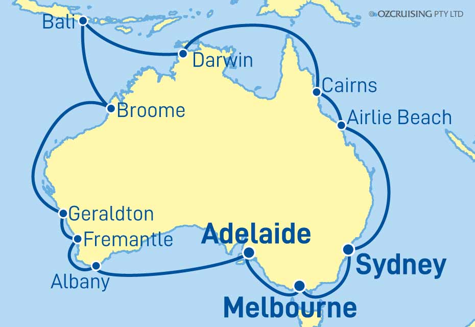 Queen Elizabeth Australian Circumnavigation - CruiseLovers.com.au