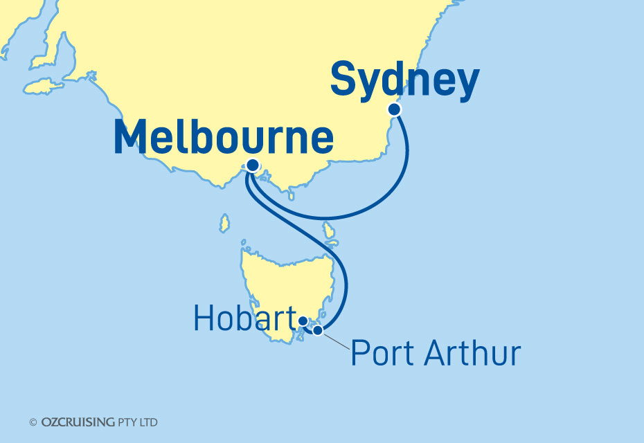 Royal Princess Hobart to Sydney - Ozcruising.com.au
