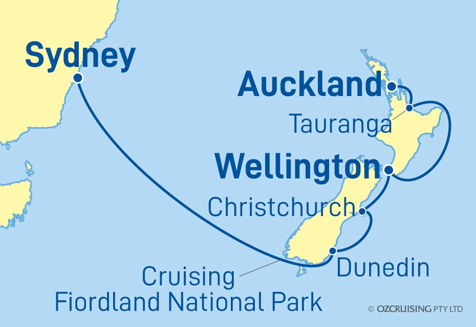 Royal Princess Auckland to Sydney - Ozcruising.com.au