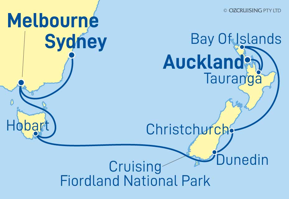 Royal Princess Auckland to Sydney - Ozcruising.com.au