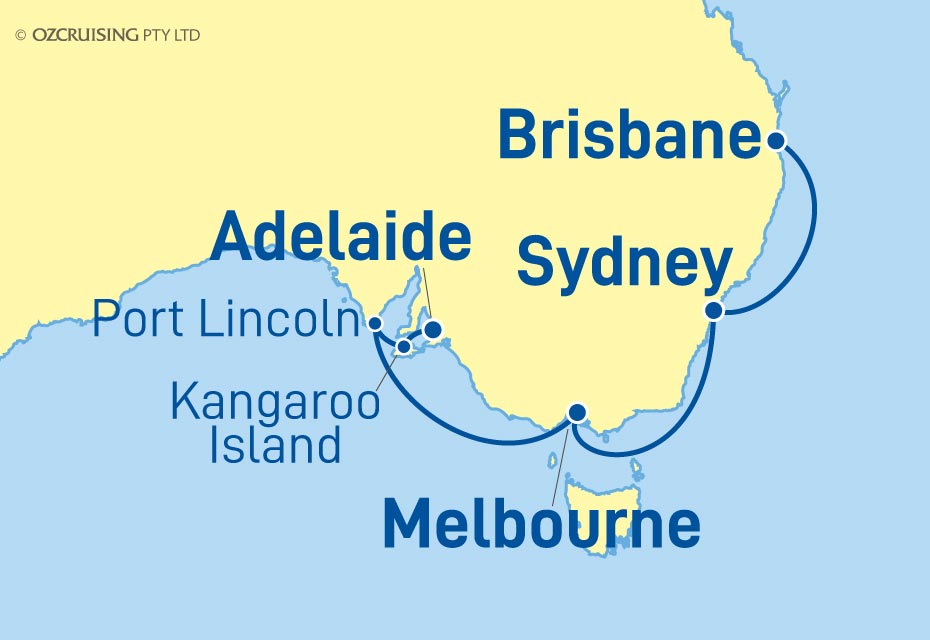 Diamond Princess Adelaide to Brisbane - Ozcruising.com.au