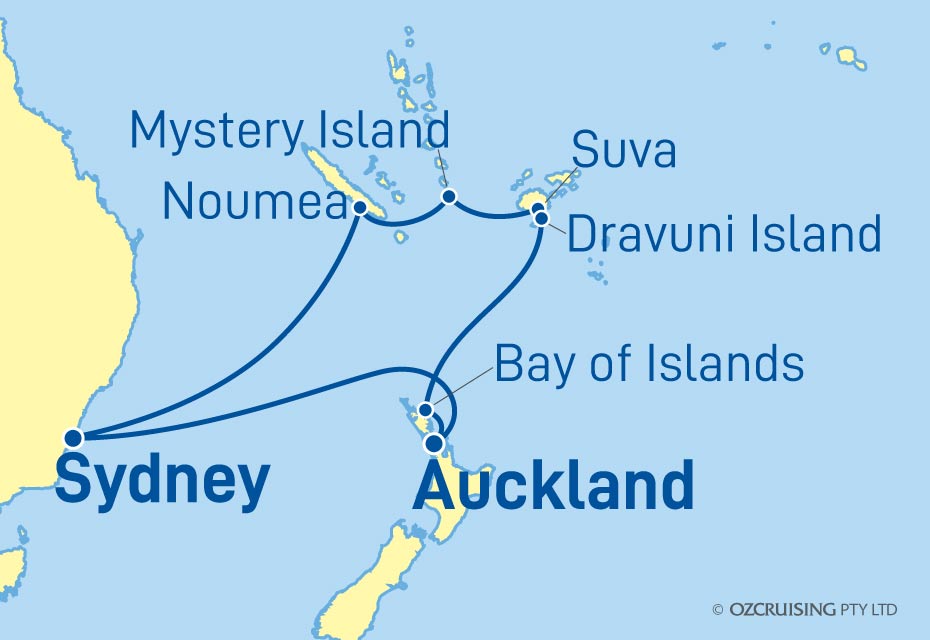 Crown Princess New Zealand & South Pacific - Ozcruising.com.au