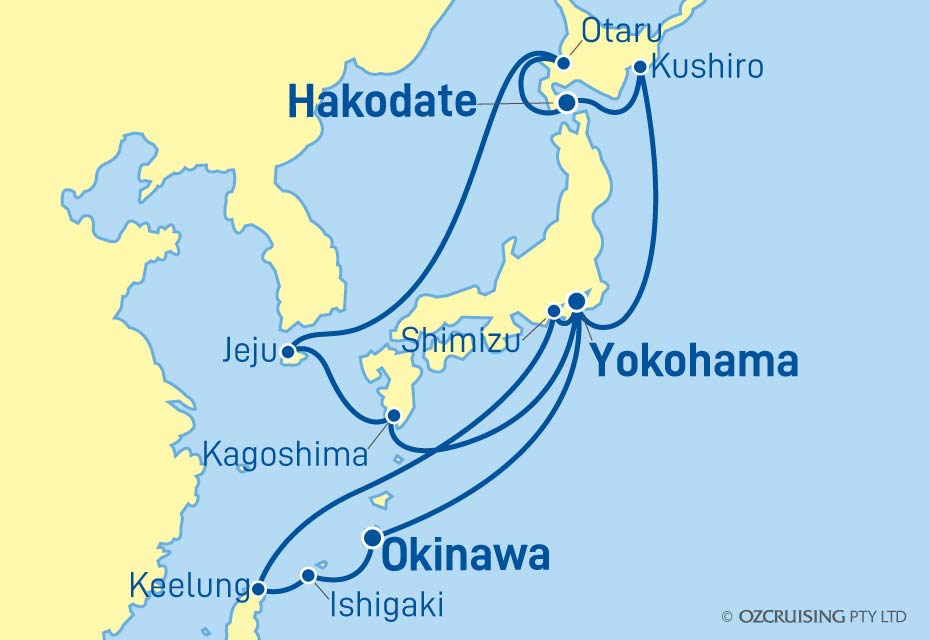 19 Night Japan, China & South Korea Cruise on the Diamond Princess ...