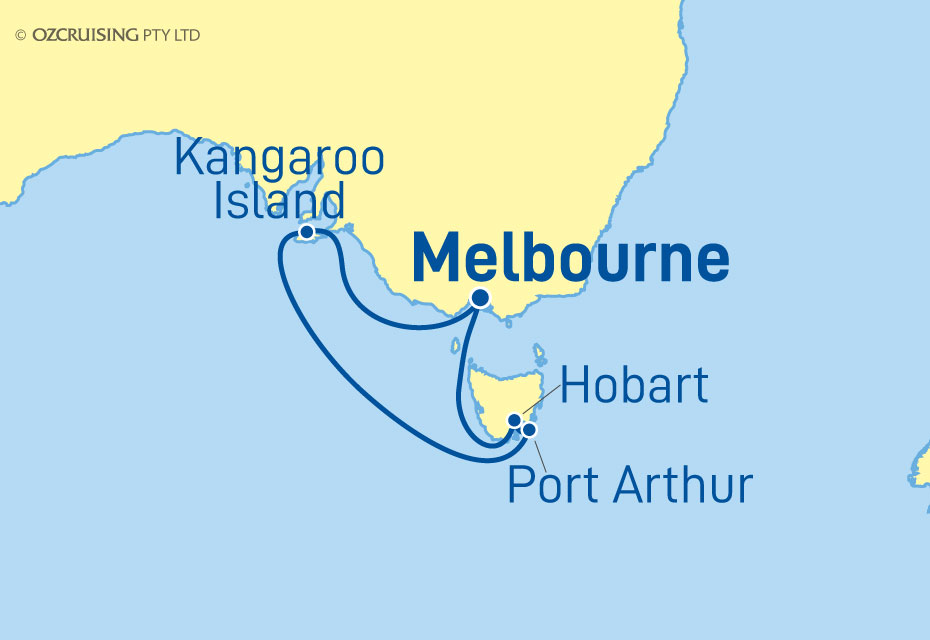 Pacific Explorer Xmas - Kangaroo Island, Port Arthur & Hobart - Ozcruising.com.au