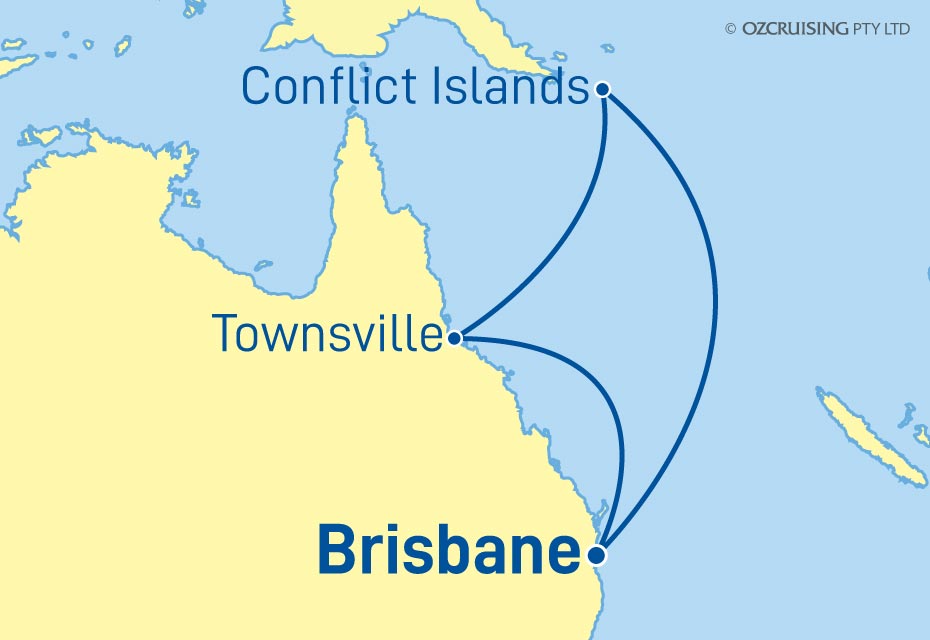 Pacific Encounter Townsville & Conflict Islands - Cruises.com.au