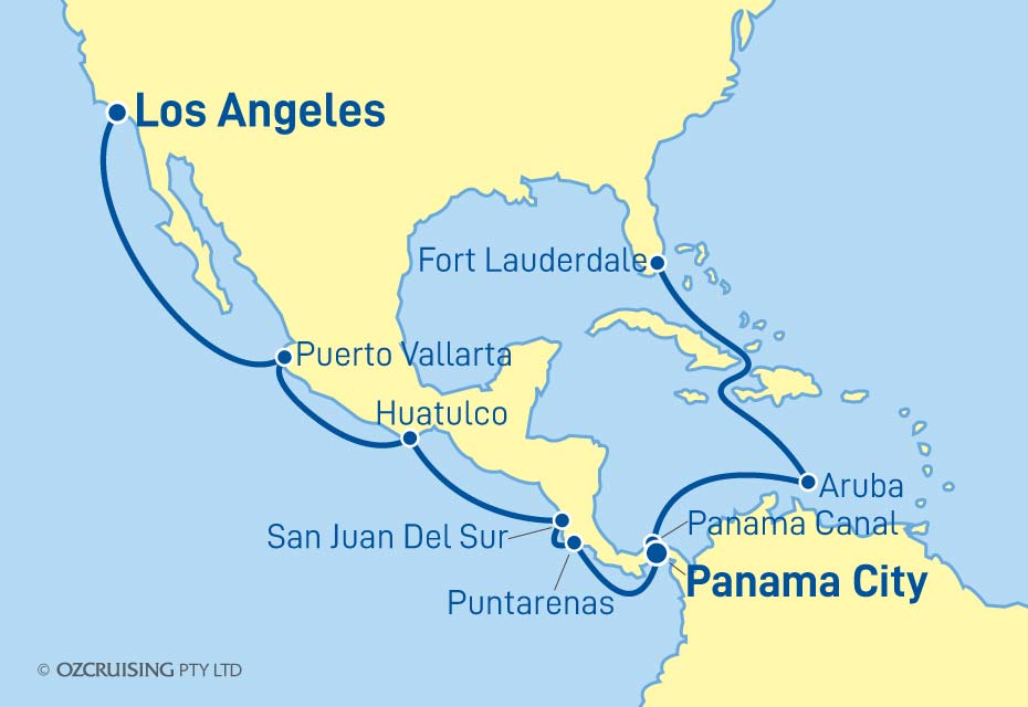 Island Princess Aruba, Central America & Mexico - Cruises.com.au