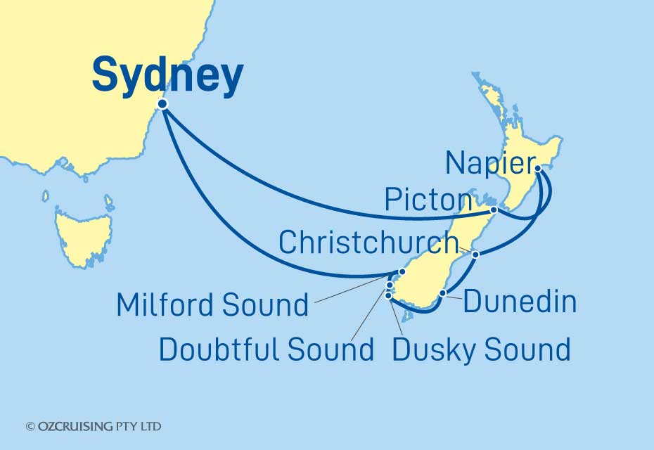 Ovation Of The Seas New Zealand - CruiseLovers.com.au