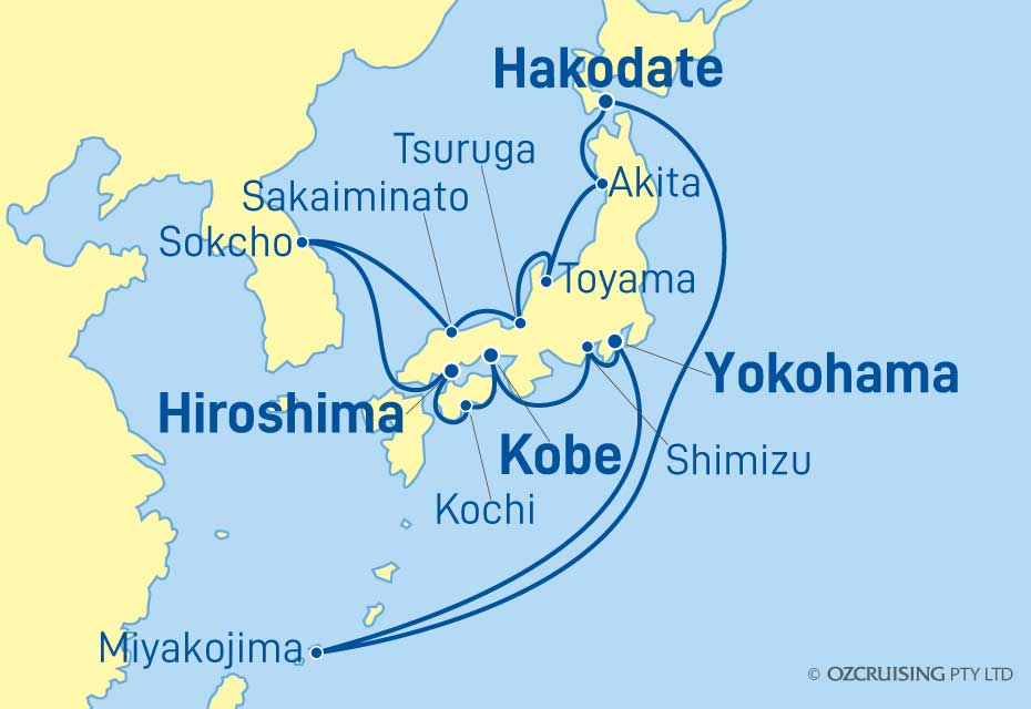 14 Night Japan & South Korea Cruise on the ms Noordam HA25N522