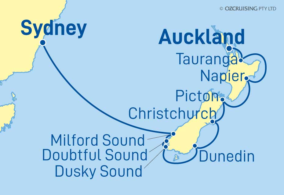 Celebrity Edge Auckland to Sydney - Ozcruising.com.au