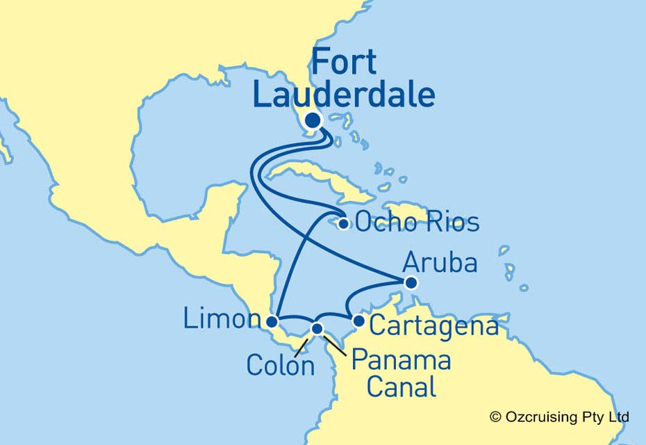Coral Princess Panama & Jamaica - Ozcruising.com.au