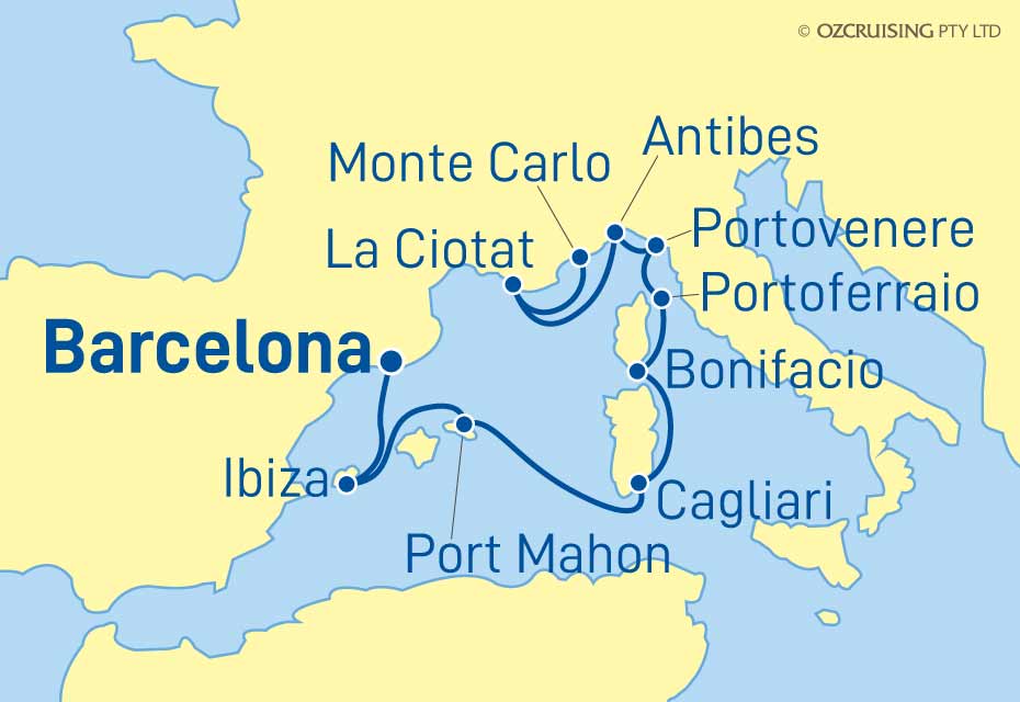 Seabourn Ovation Barcelona to Monte Carlo - Cruises.com.au