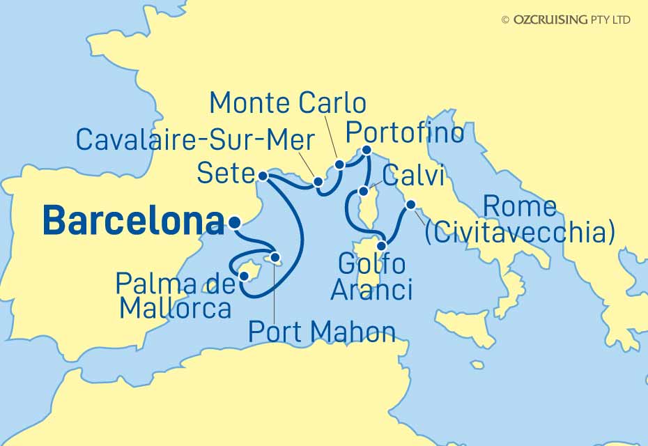 seabourn cruise barcelona to rome