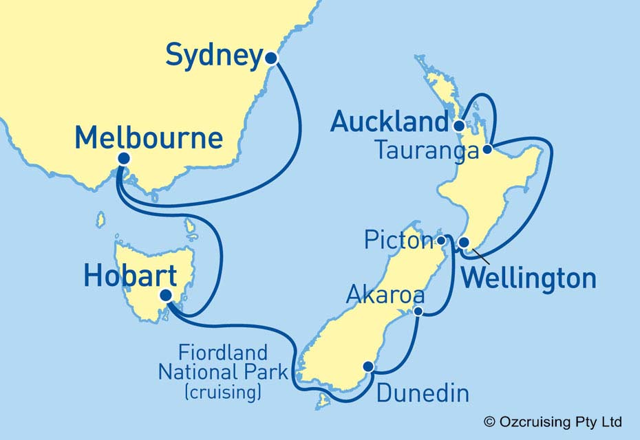 Ruby Princess Auckland to Sydney - Ozcruising.com.au