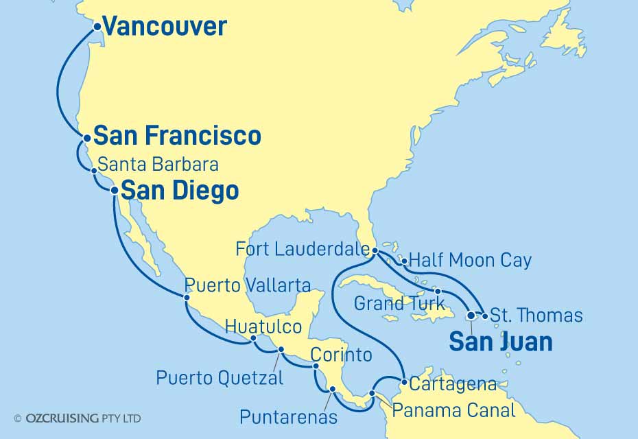 ms Eurodam Fort Lauderdale to Vancouver - Cruises.com.au