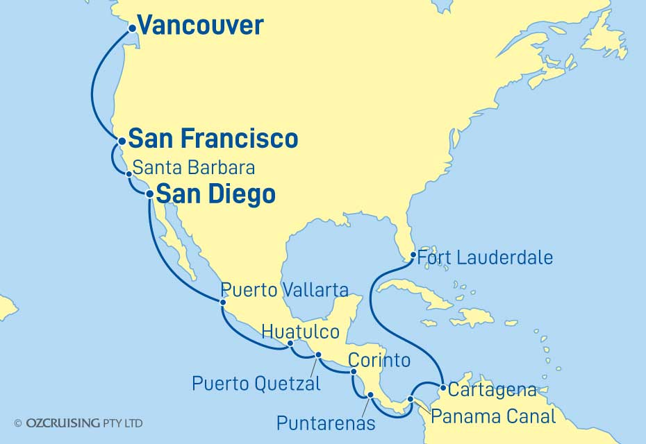 ms Eurodam Fort Lauderdale to Vancouver - Cruises.com.au